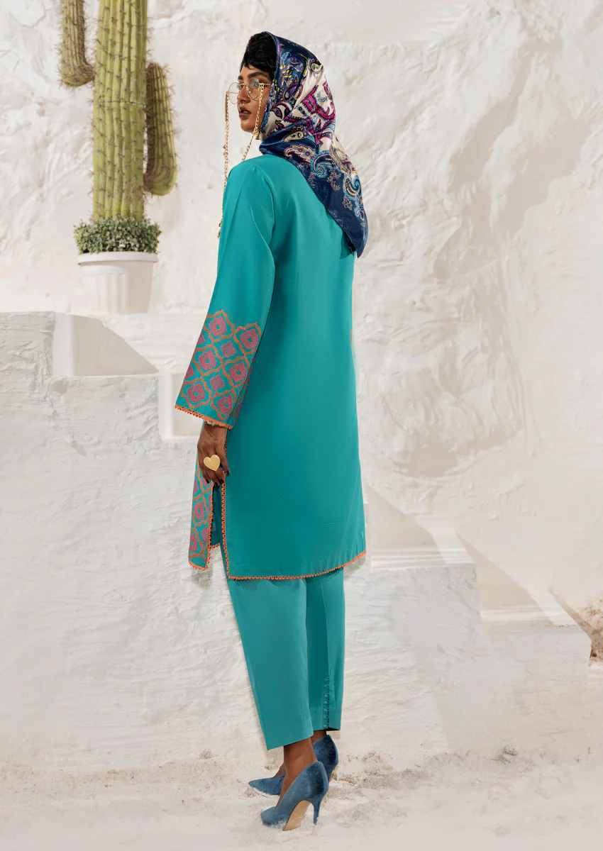 S-Green-Dobby-2 Piece (W25SE2006) - Image 2