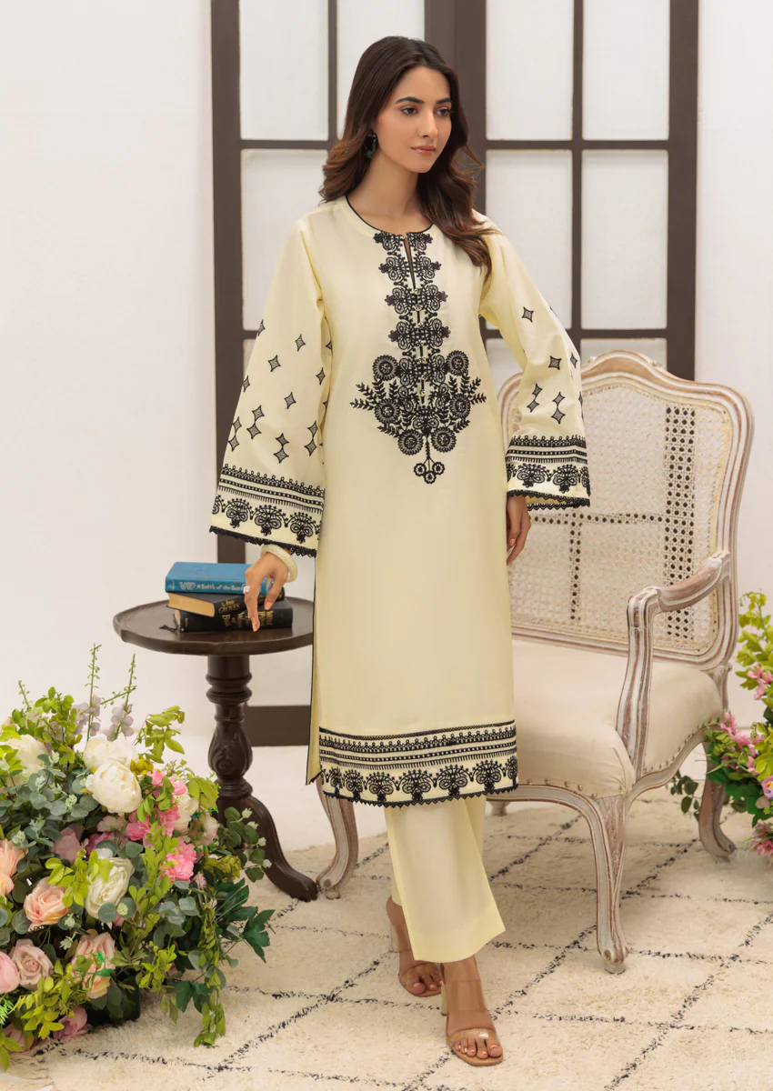O-White-Cotton Silk-2 Piece (W25SE2017) - Image 3