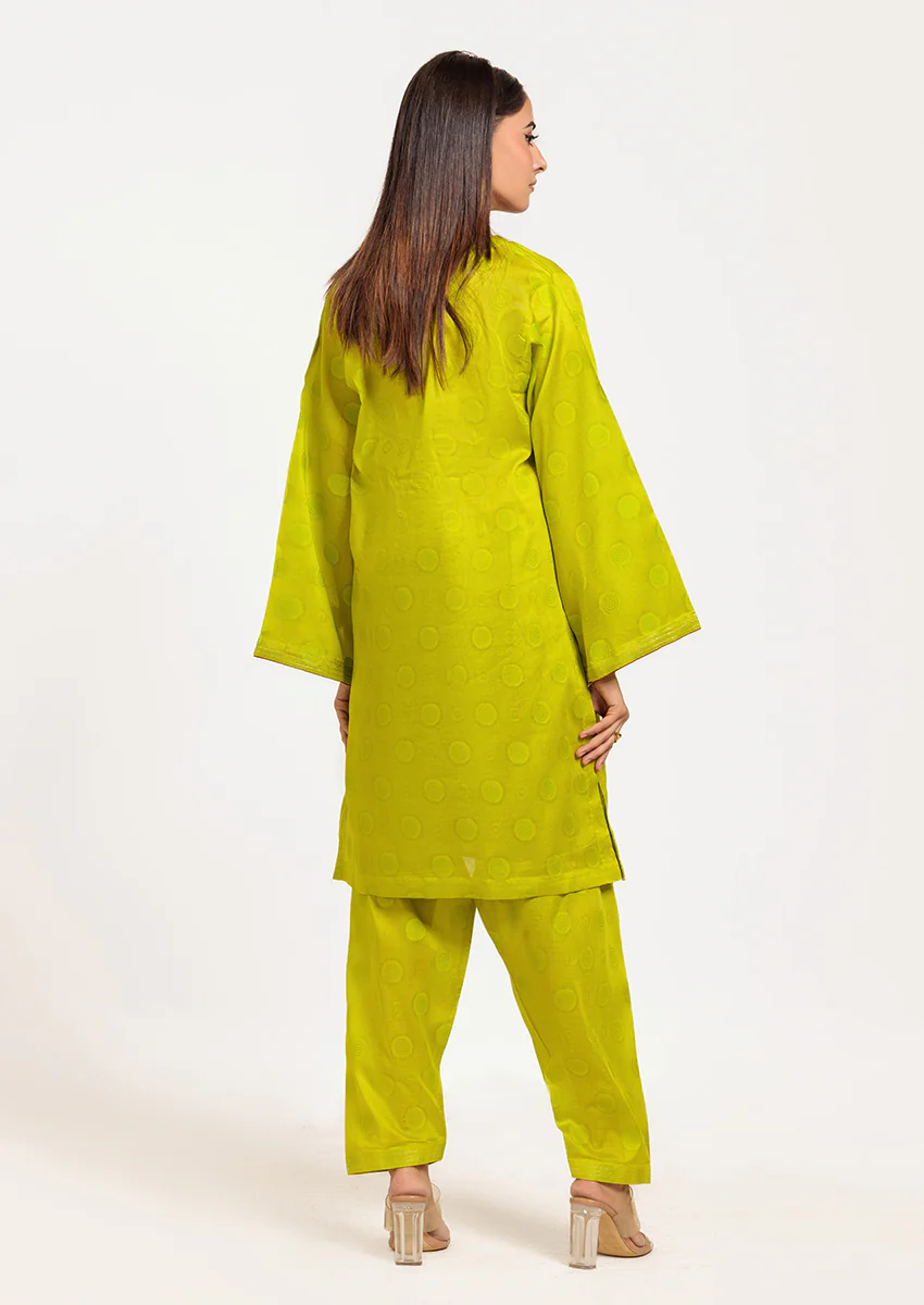 Green-Jacquard-2 Piece (W25SE2068) - Image 2