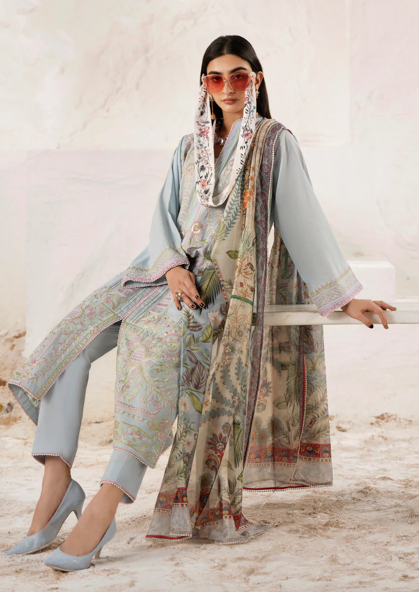Sky-Blue-Dobby-3 Piece (W25SE3027) - Image 3