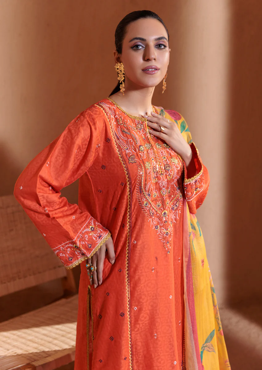 Orange-Dobby-3 Piece (W25SE3120) - Image 3