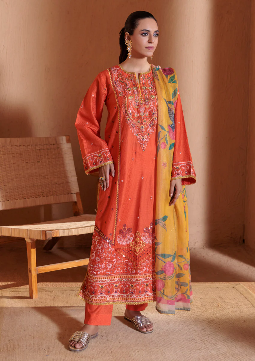 Orange-Dobby-3 Piece (W25SE3120) - Image 4