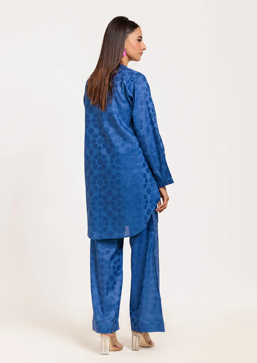 Blue-Jacquard - 2 Piece (W25Sl2033) - Image 2