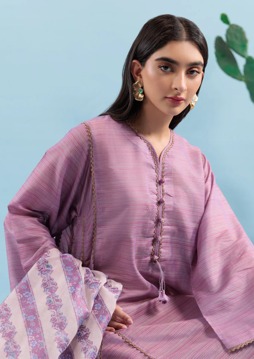 Lavender-Cotton-2 Piece (W25SL2045) - Image 3