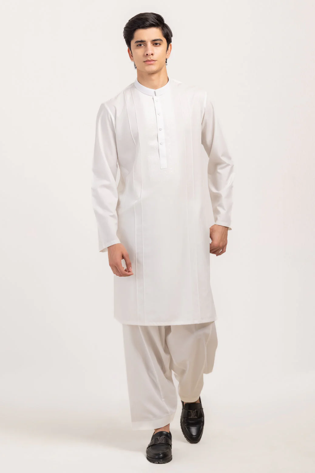 WHITE-BLENDED-KURTA SHALWAR - (KSRW24-029) - Image 4