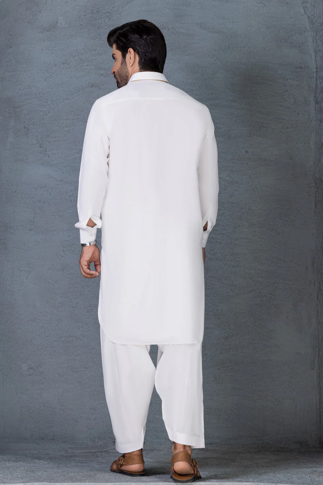 WHITE-BLENDED-SHALWAR SUIT (GSBB22-007) - Image 4