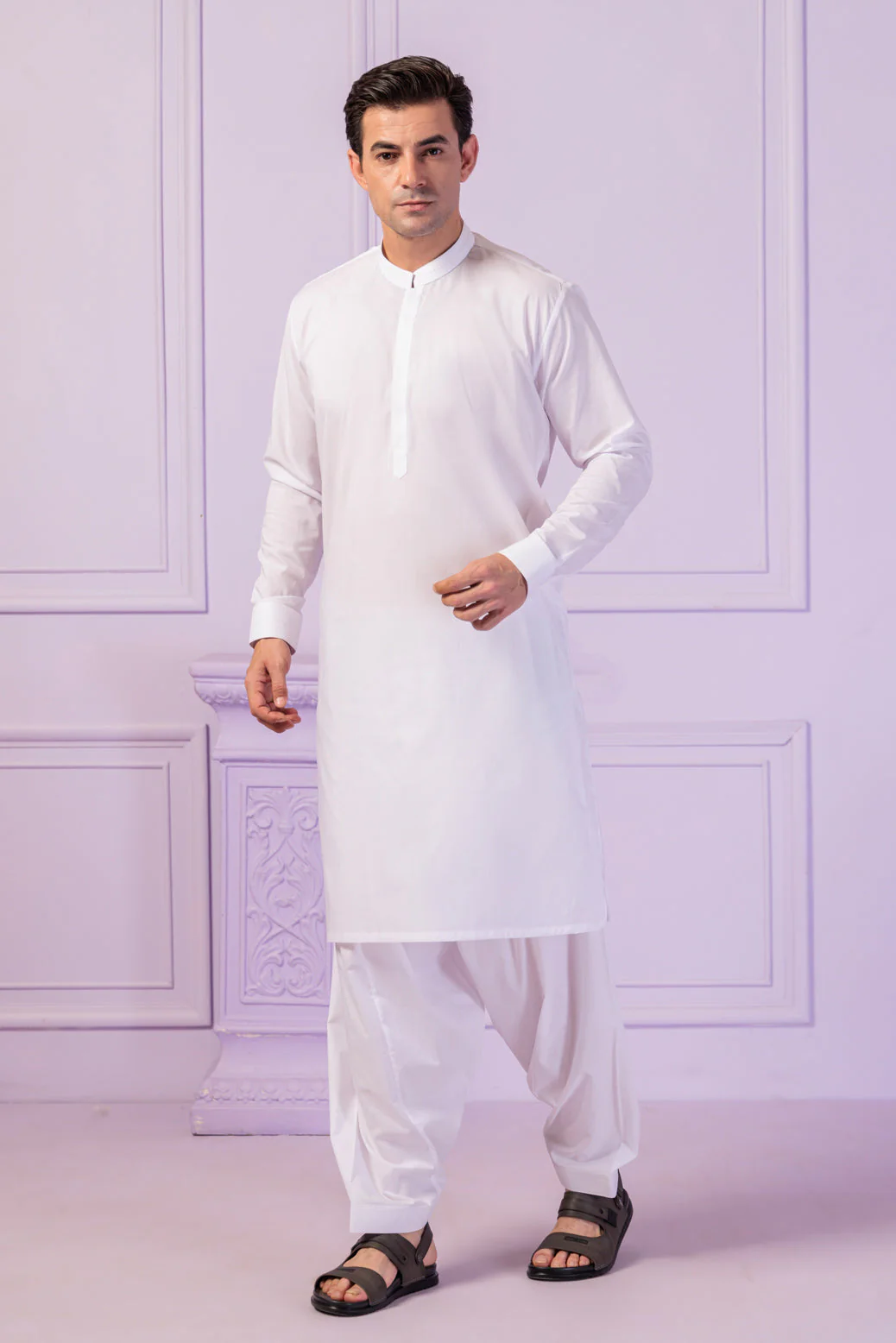 WHITE-BLENDED-SHALWAR SUIT - (GSBR24-006) - Image 3