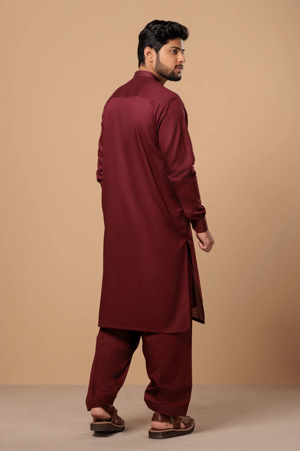 WHITE-BLENDED-SHALWAR SUIT- (GSBS23-008) - Image 5