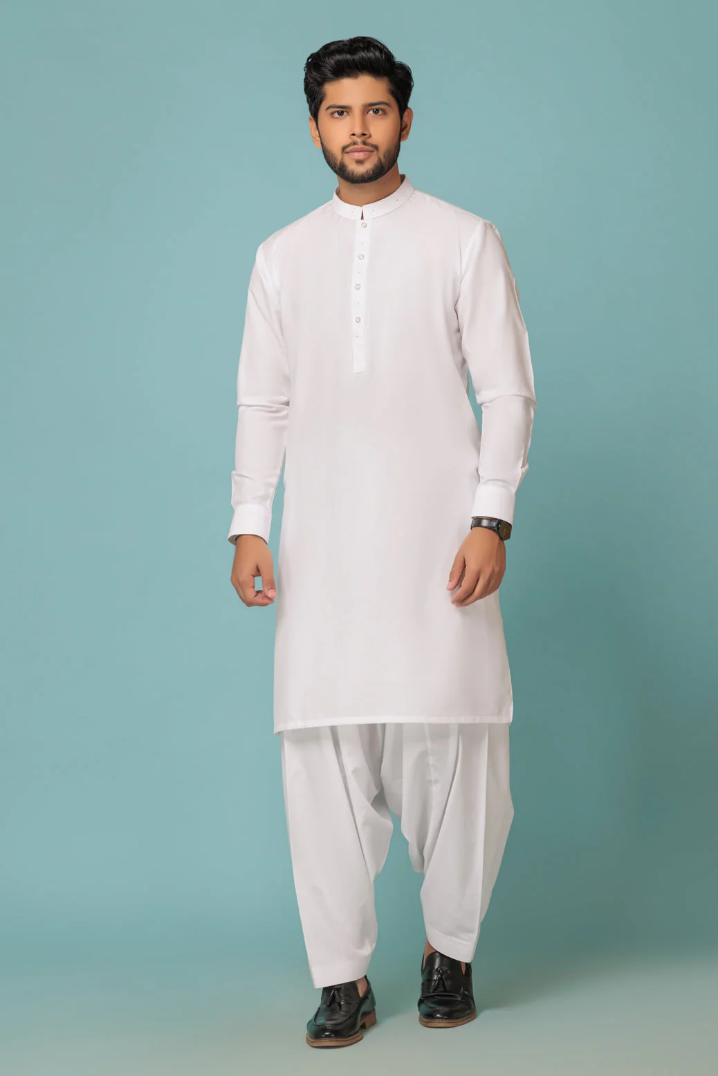 WHITE-BLENDED-SHALWAR SUIT - (GSBW23-011) - Image 3