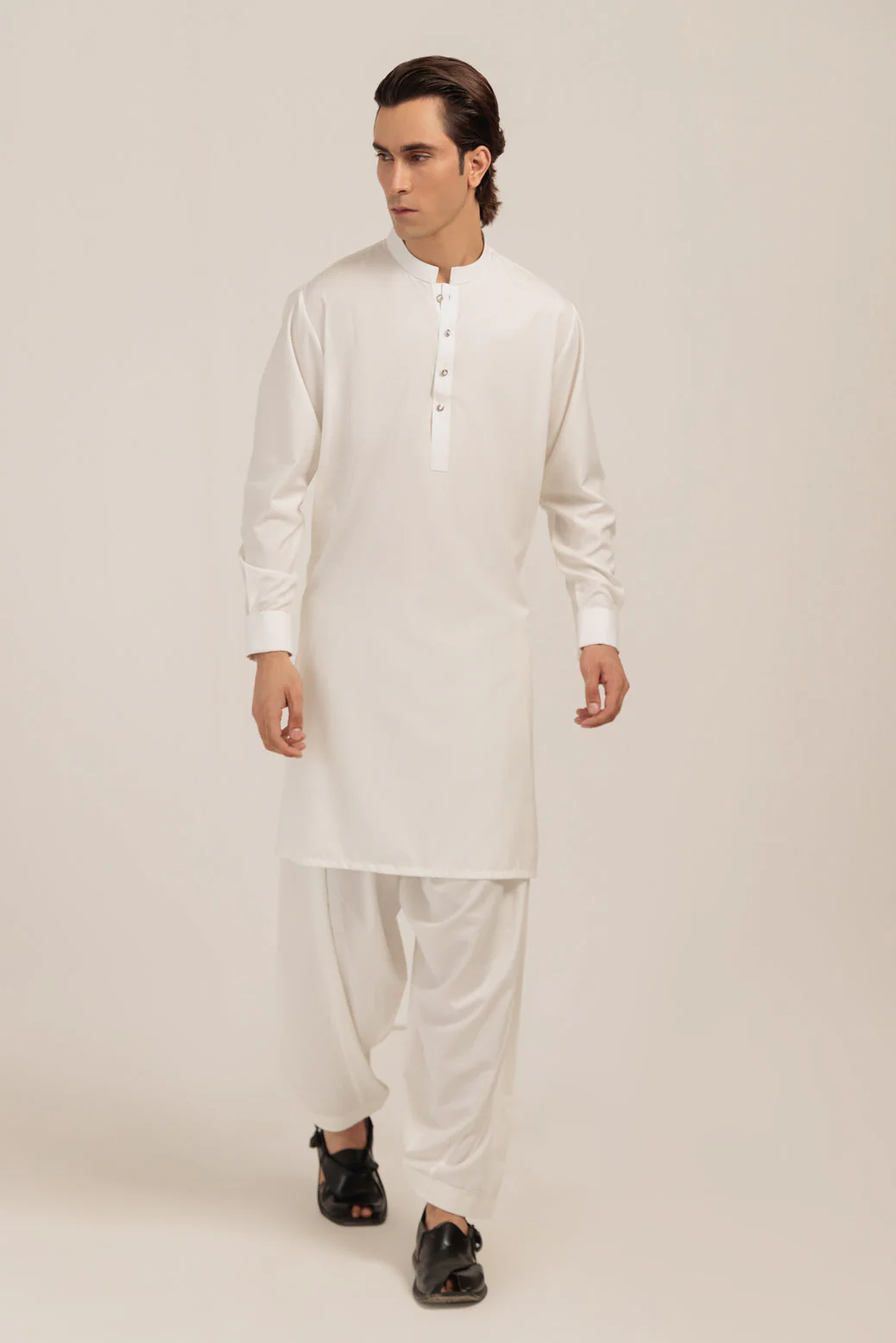 WHITE-BLENDED-SHALWAR SUIT - (GSBW24-009) - Image 2