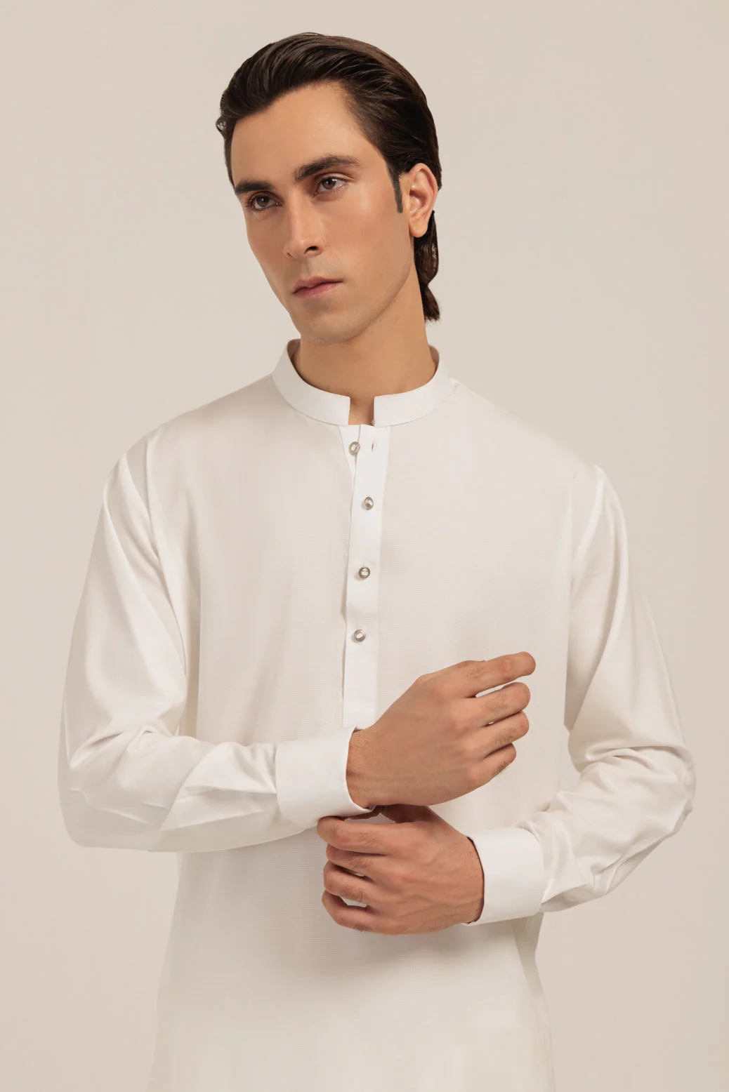 WHITE-BLENDED-SHALWAR SUIT - (GSBW24-009) - Image 3
