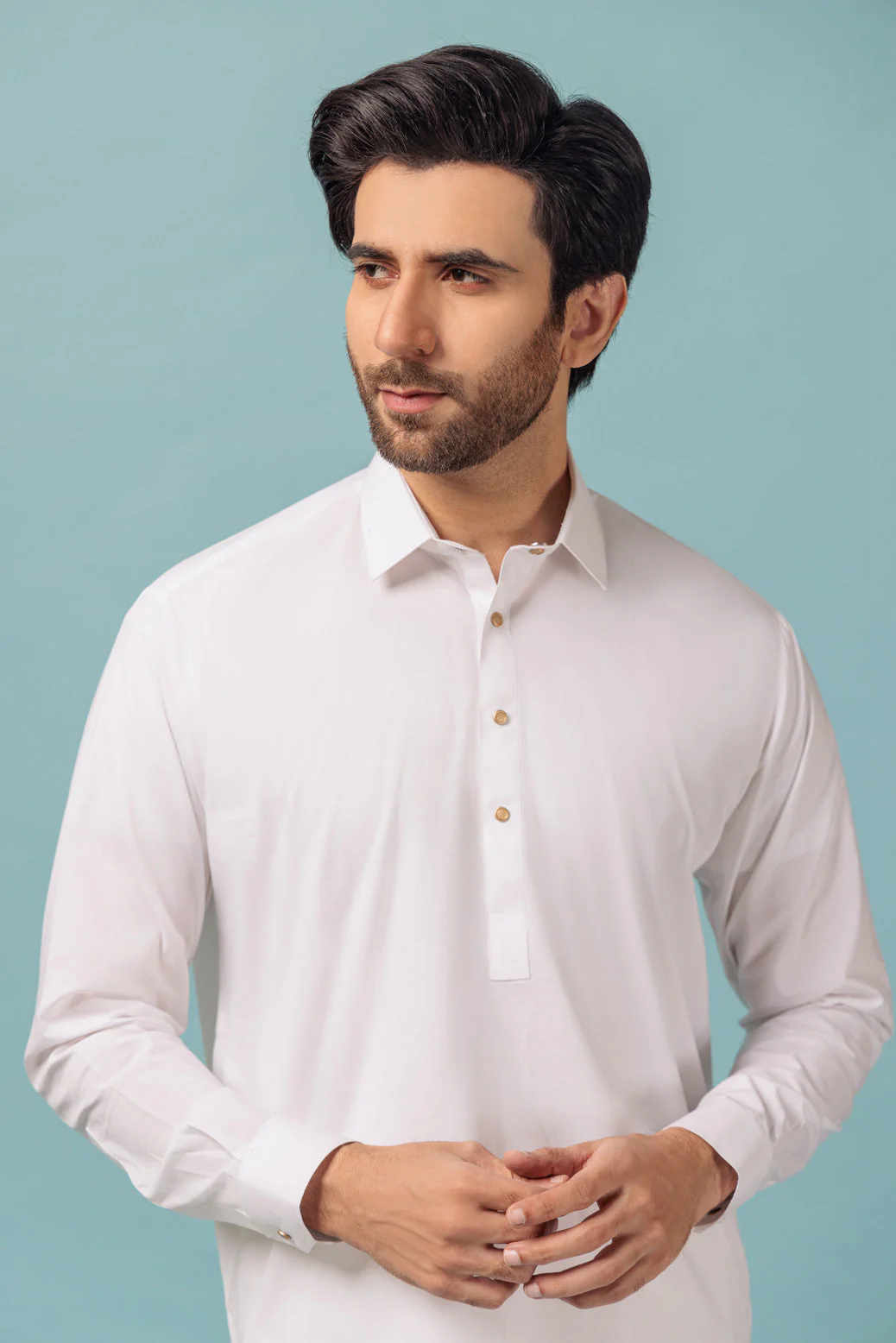 WHITE-BLENDED-SHALWAR SUIT - (GSSW23-005) - Image 2