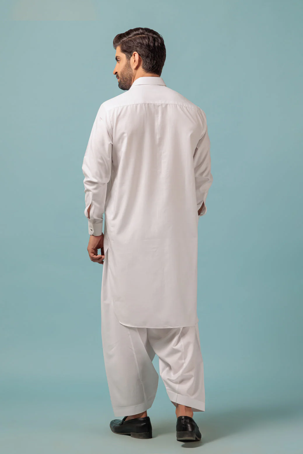 WHITE-BLENDED-SHALWAR SUIT - (GSSW23-022) - Image 5