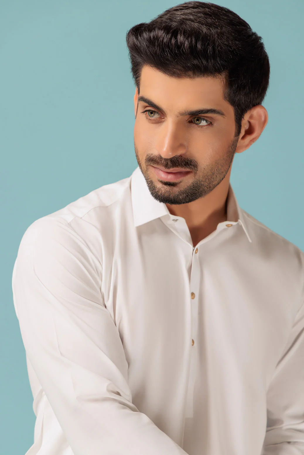 WHITE-BLENDED-SHALWAR SUIT - (GSSW23-061) - Image 3