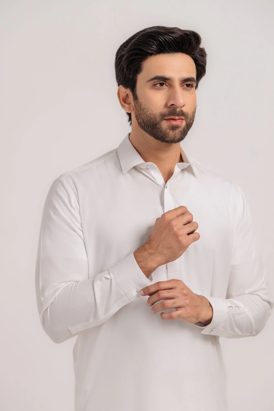 WHITE-BLENDED-SHALWAR SUIT - (GSSW24-020) - Image 3
