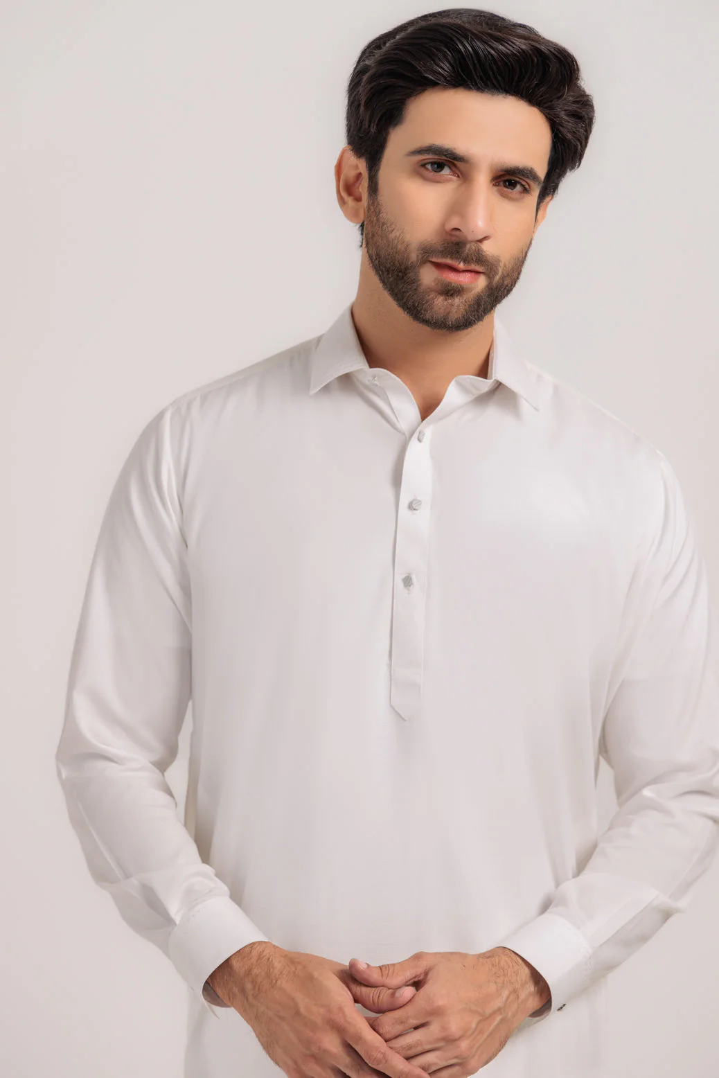 WHITE-BLENDED-SHALWAR SUIT - (GSSW24-020) - Image 4