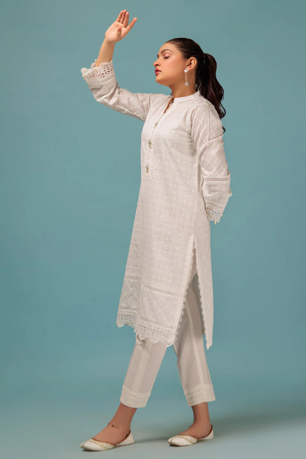WHITE-CAMBRIC-1 PIECE (SAS231P09) - Image 3