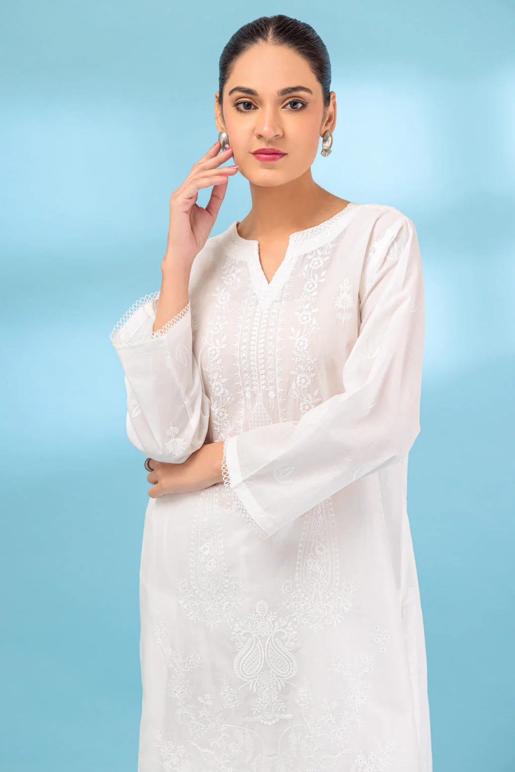 WHITE-CAMBRIC-2 PIECE (BSHS232P01) - Image 2