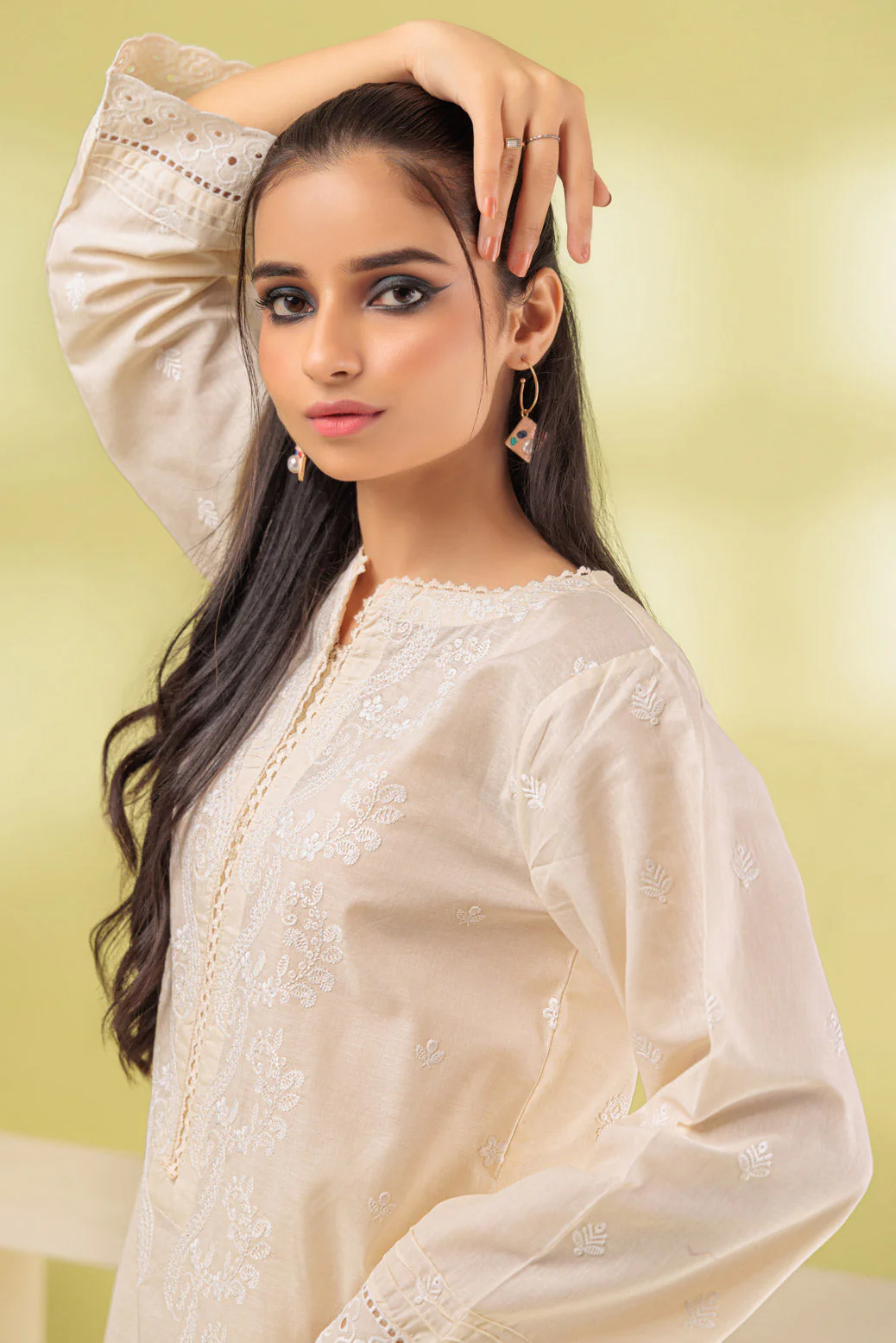 WHITE-CAMBRIC-2 PIECE (SHS232P05) - Image 2