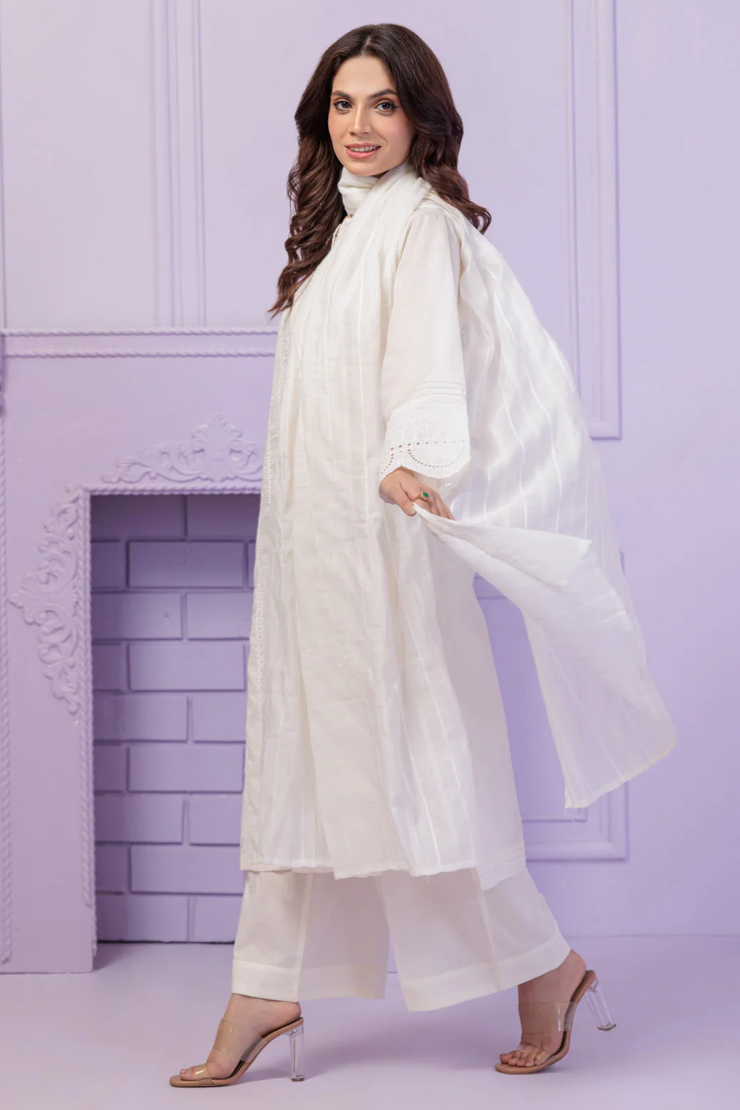 WHITE-CAMBRIC-3 PIECE (2S24K3P012) - Image 3