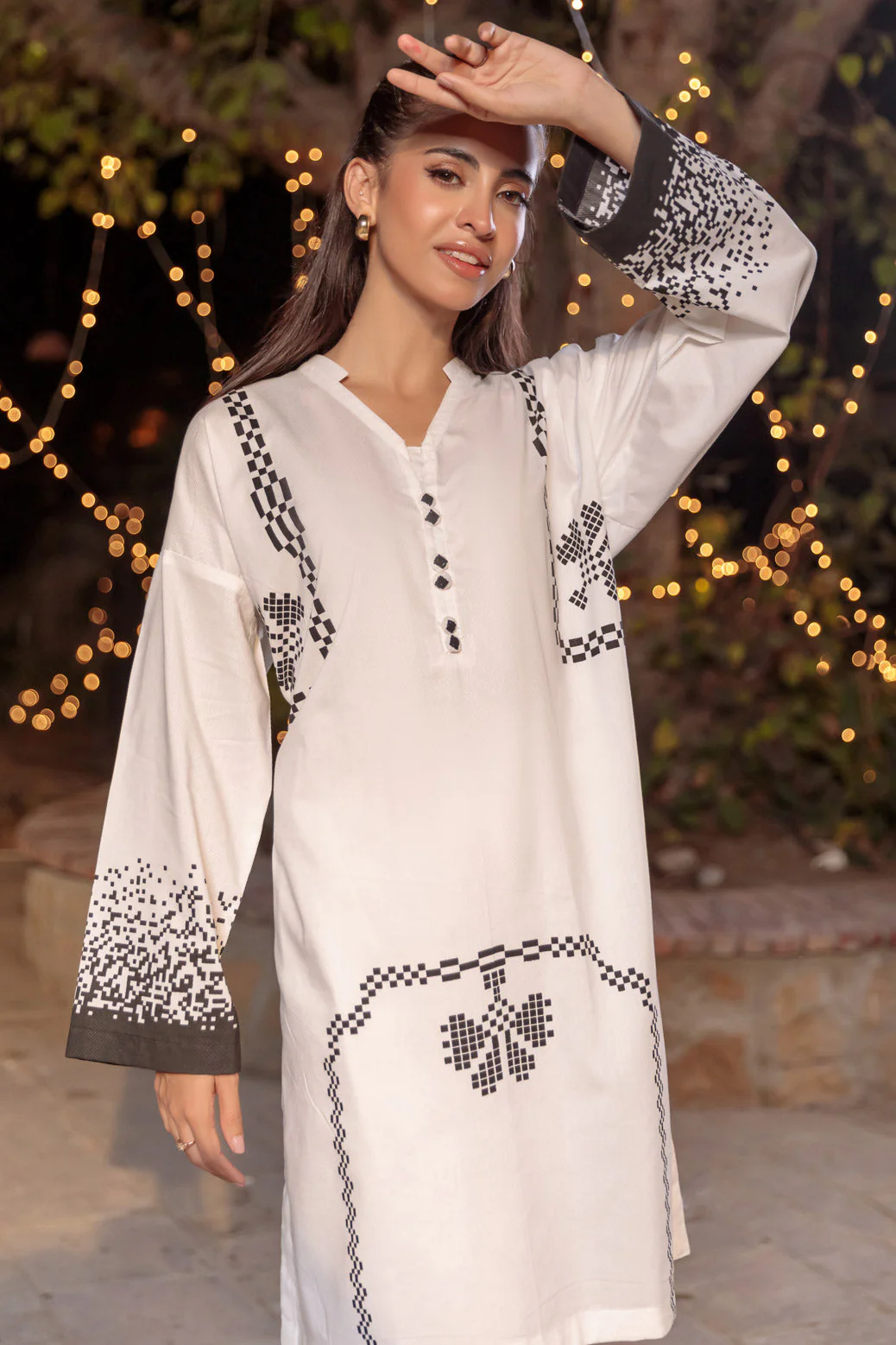 WHITE-DOBBY-2 PIECE (BS7242P09) - Image 3