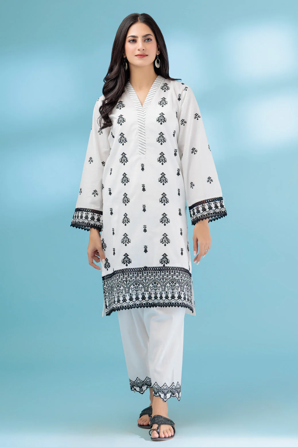 WHITE-DYED CAMBRIC-2 PIECE (BSHS232P02) - Image 4