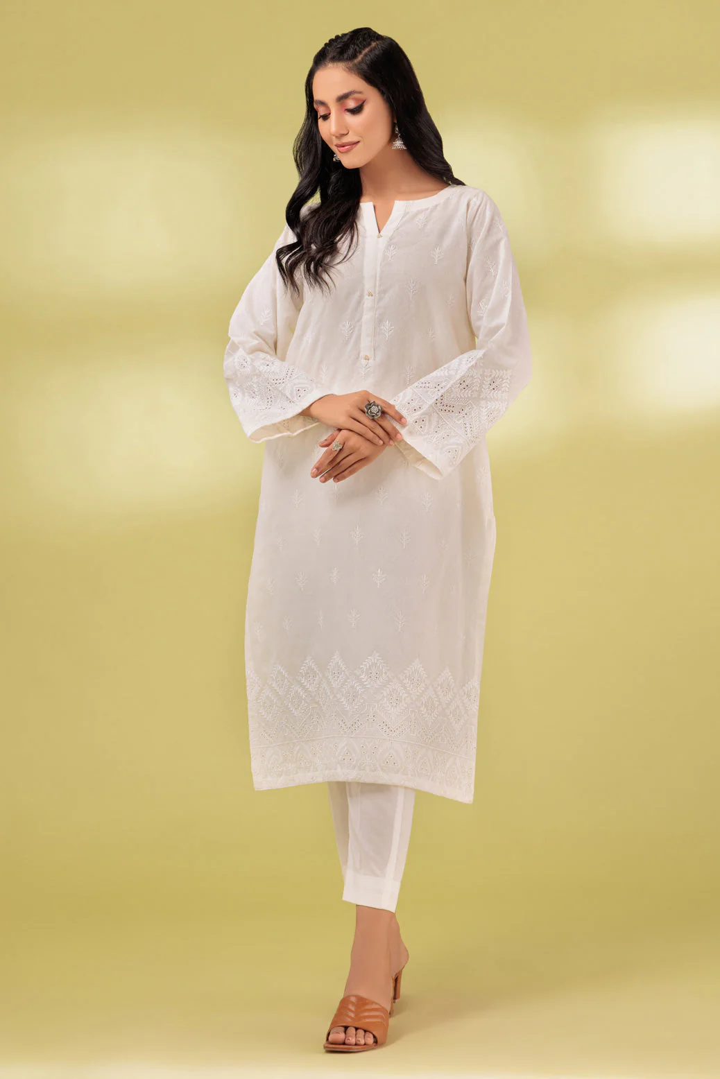WHITE-JACQUARD-1 PIECE (SRS231P02) - Image 4