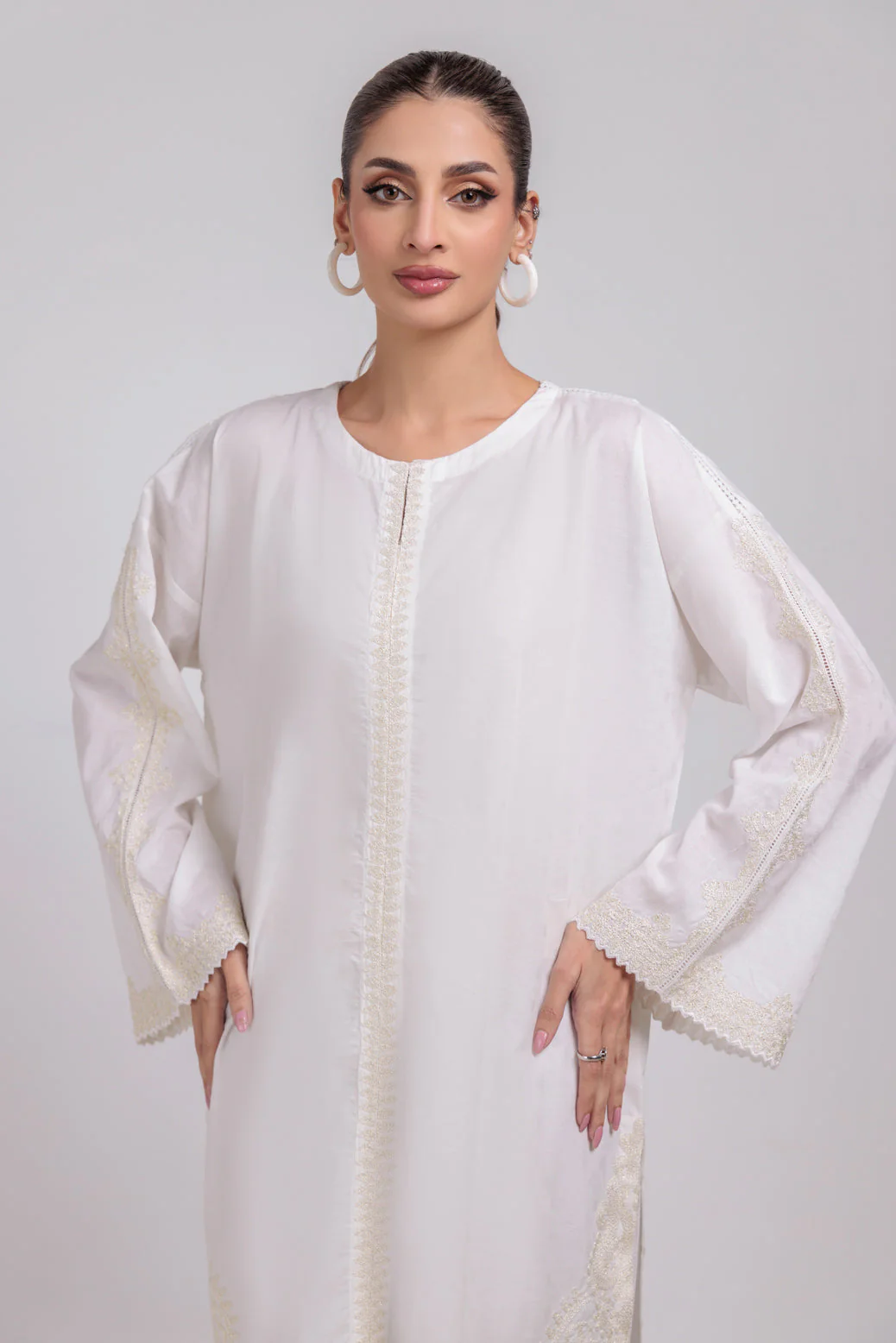 WHITE-JACQUARD-2 PIECE (BPS7242P01) - Image 2