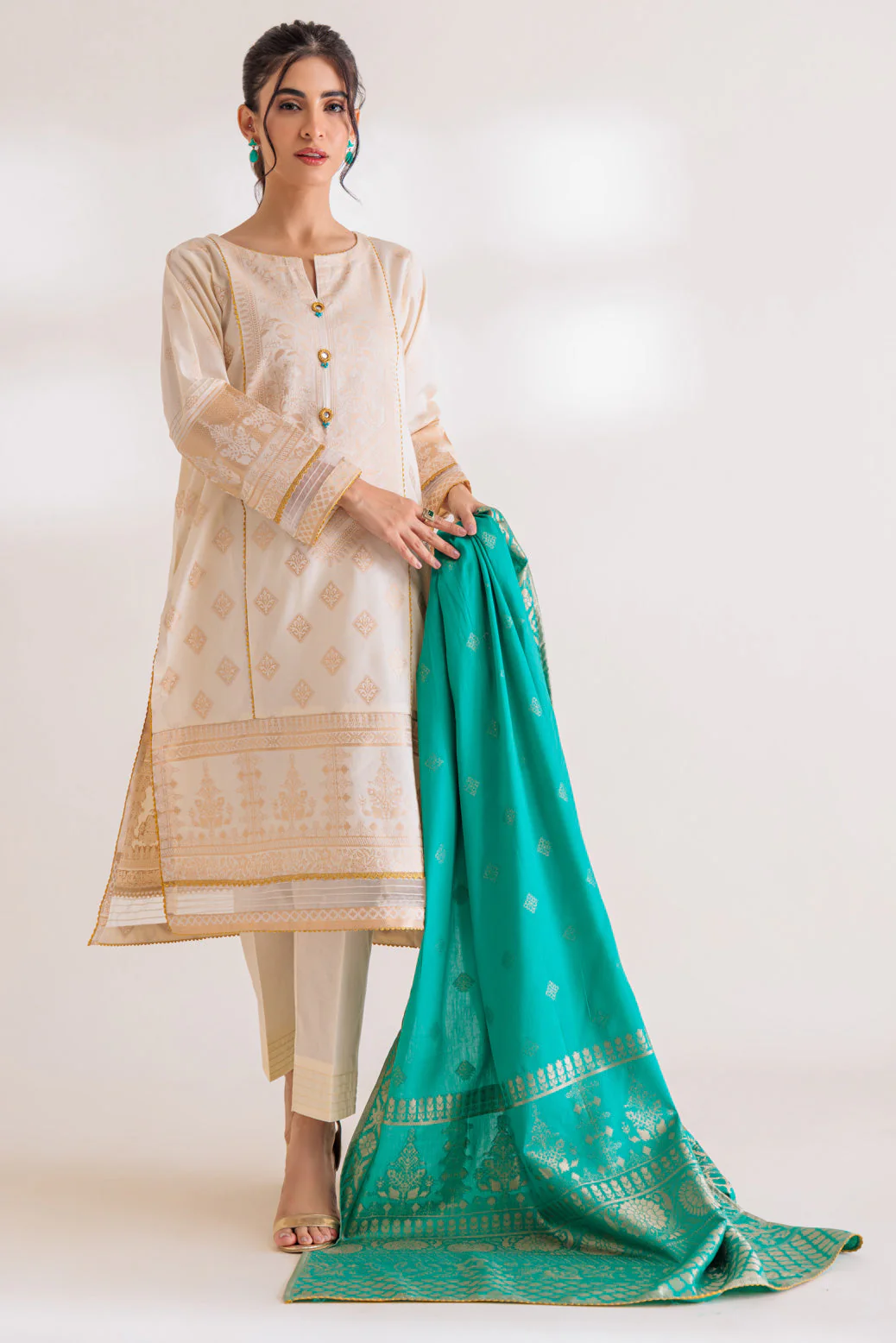 WHITE-JACQUARD-3 PIECE (PWJ2233P01) - Image 3