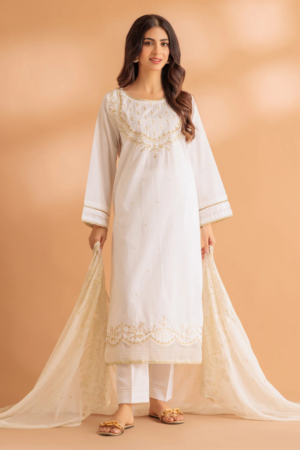 WHITE-JACQUARD-3 PIECE (SS5243P27) - Image 2