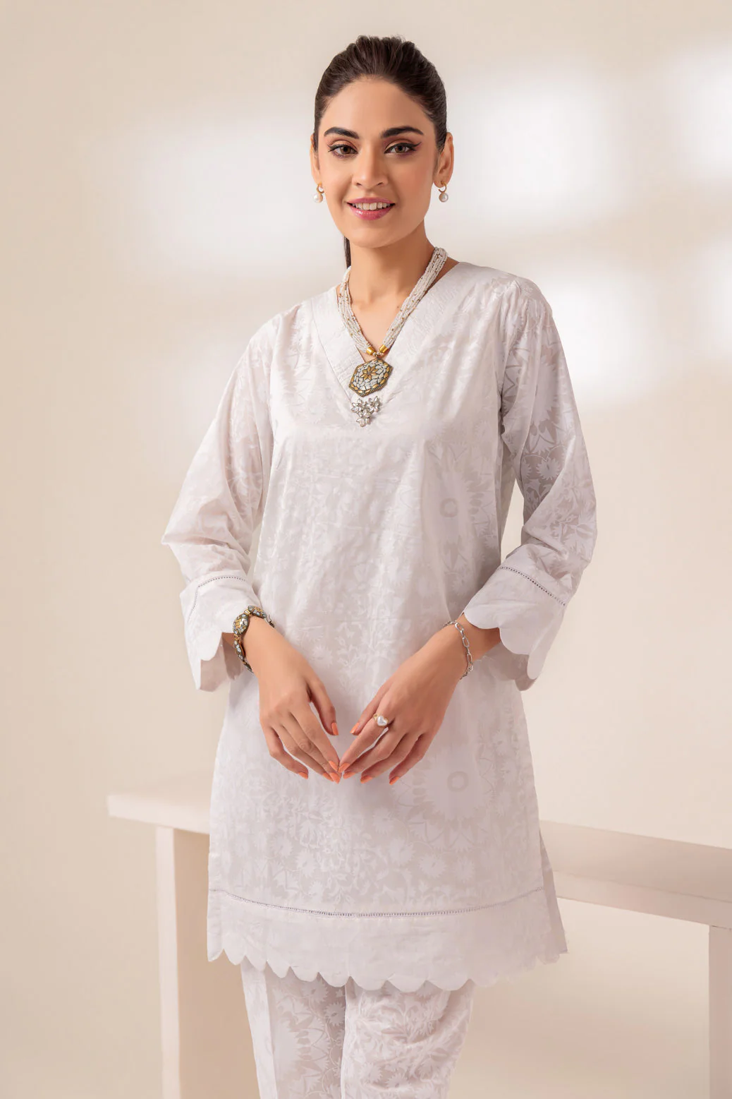 WHITE-LAWN-2 PIECE (SRS232P34) - Image 3