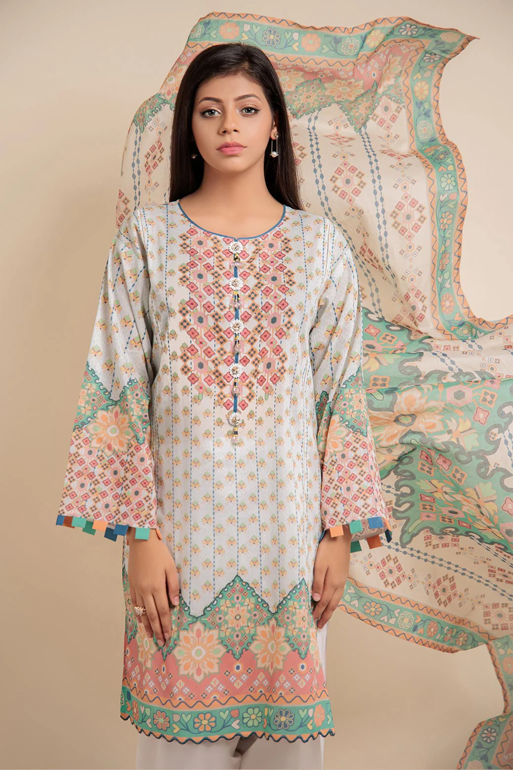 WHITE-LAWN-3 PIECE (SRS233P22) - Image 2