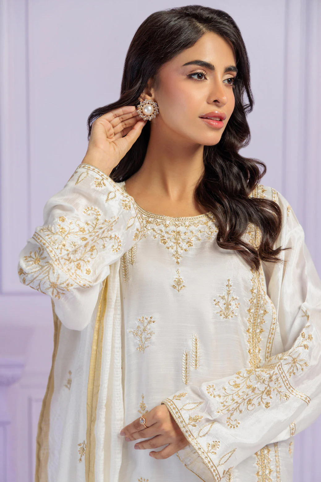 WHITE-RAW SILK-3 PIECE (BS5243P08) - Image 4