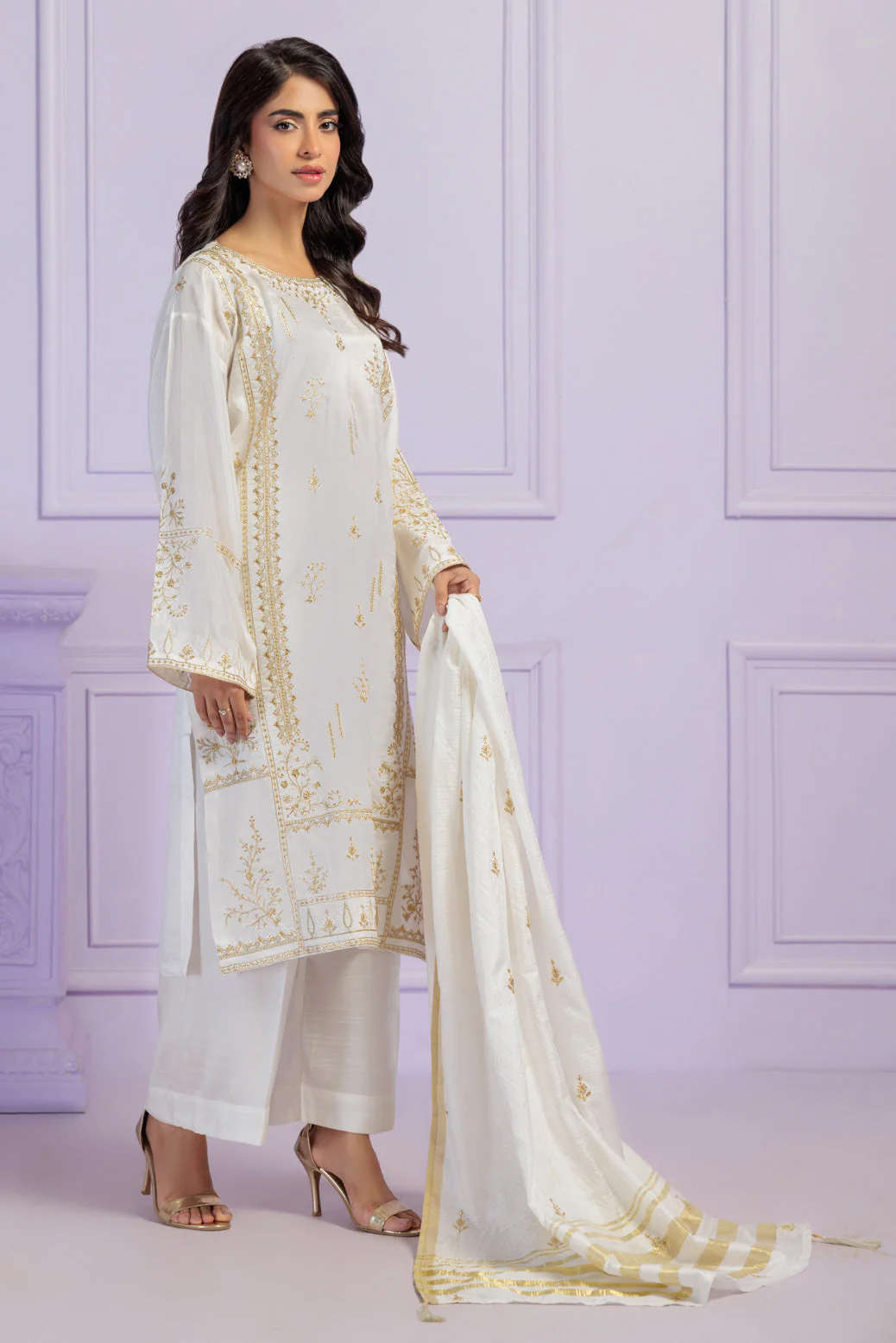 WHITE-RAW SILK-3 PIECE (BS5243P08) - Image 5