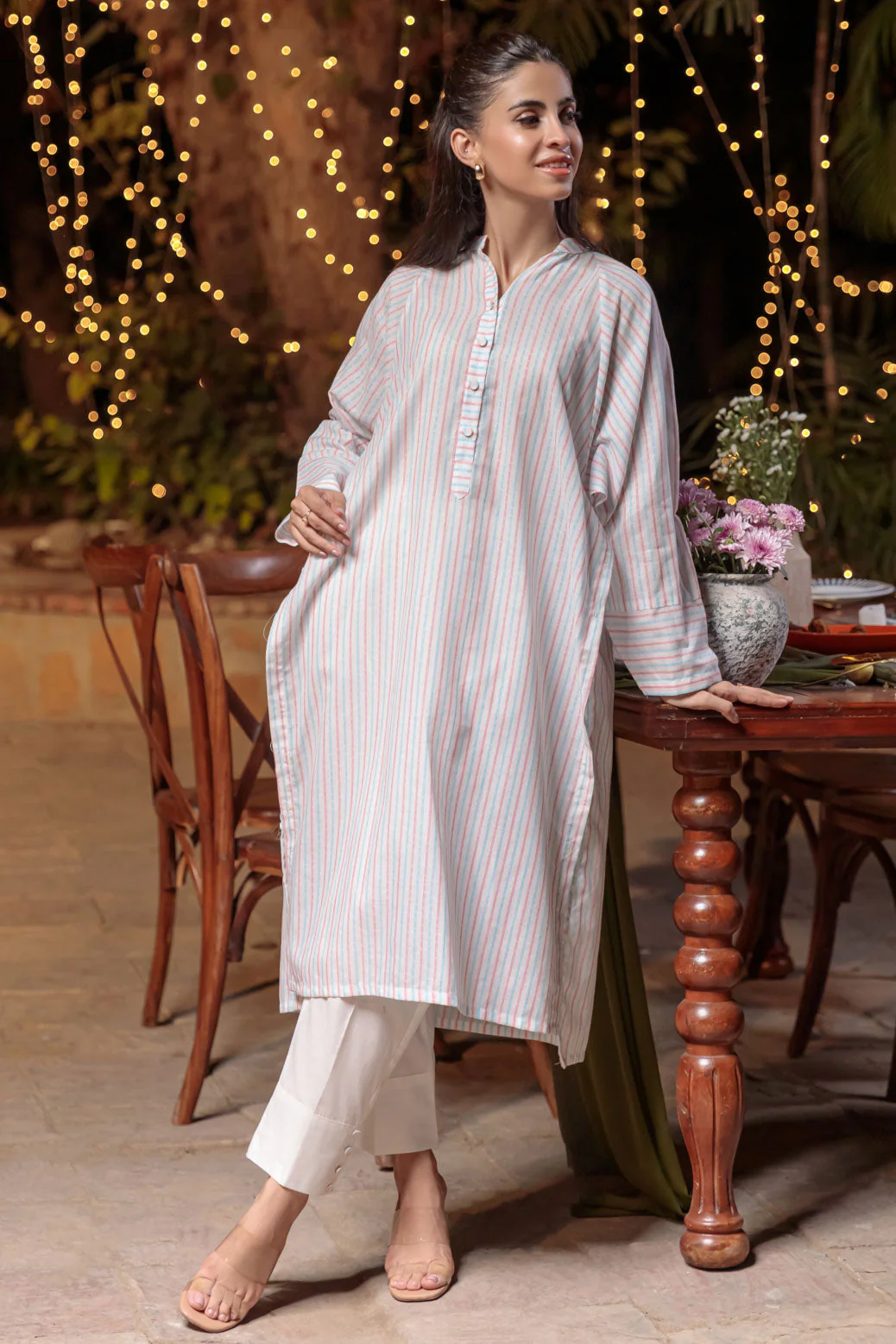 WHITE-YARN DYED-2 PIECE (BS7242P05) - Image 3