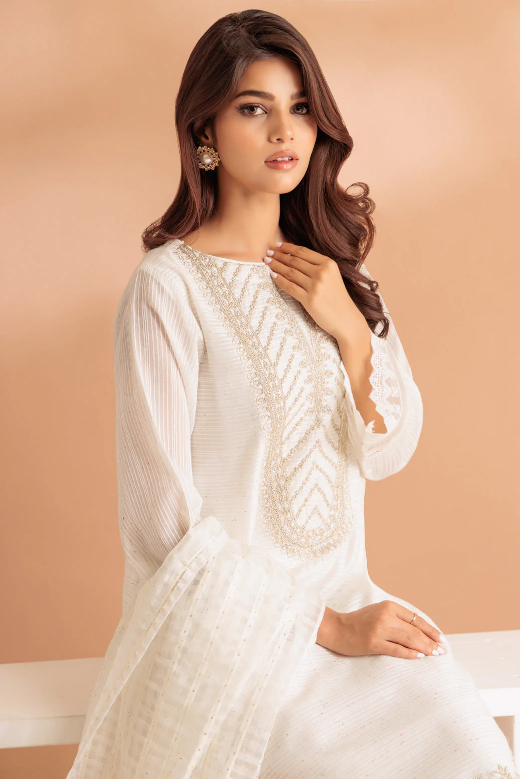 WHITE-YARN DYED-3 PIECE (SS5243P25) - Image 2