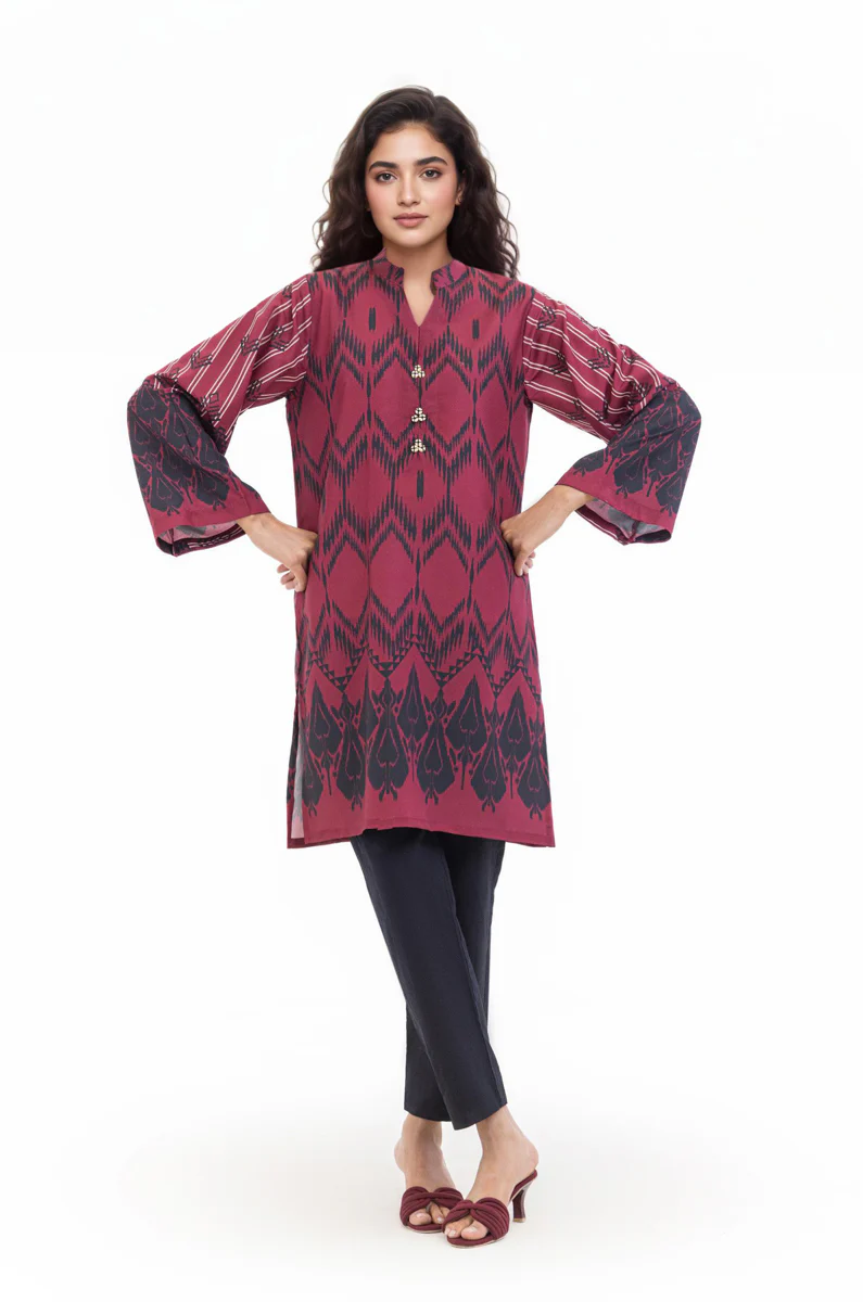 Maroon-Poly-Dobby-1 Piece (WP1PPBW25HR10N2) - Image 6