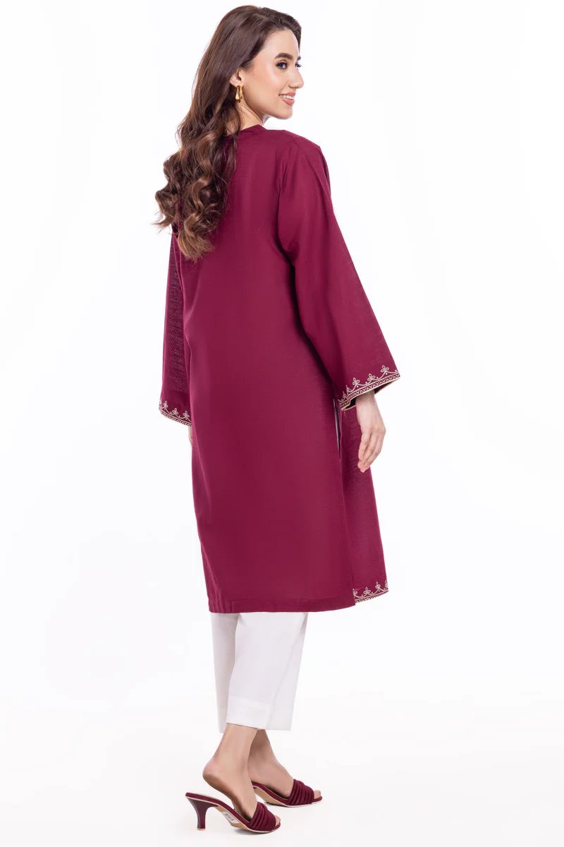 Maroon-Khaddar-1 Piece (WP1PSBW25HR10N12) - Image 2