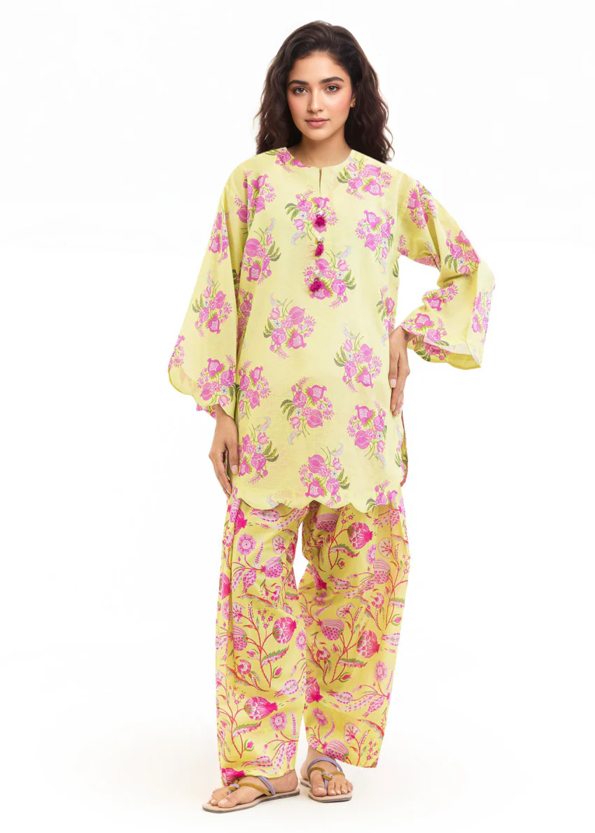 Green-Slub-Lawn-2 Piece (WP2PPBS26B1F3) - Image 5