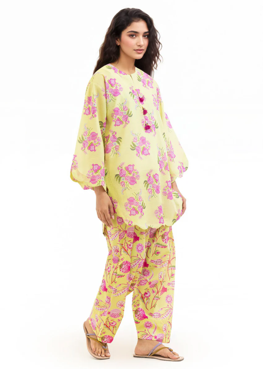Green-Slub-Lawn-2 Piece (WP2PPBS26B1F3) - Image 7