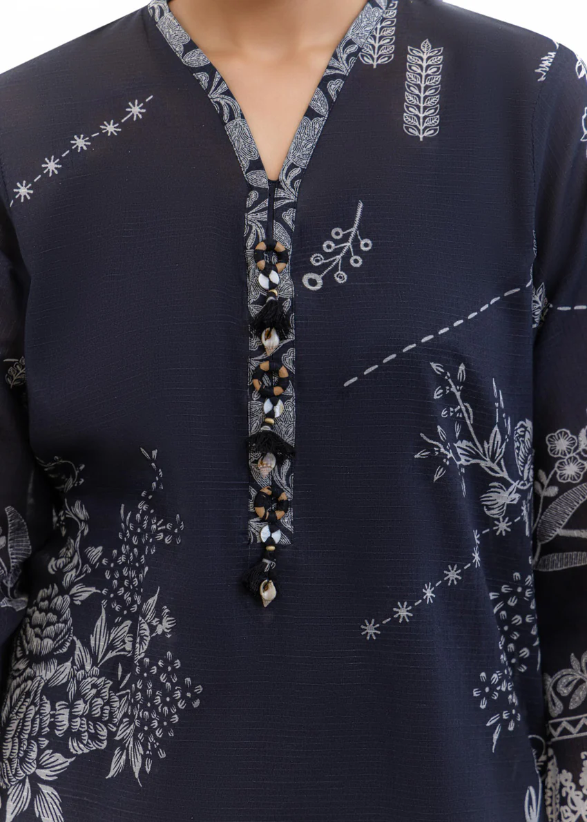Black-Slub-Lawn-2 Piece (WP2PPBS26B1F5) - Image 9