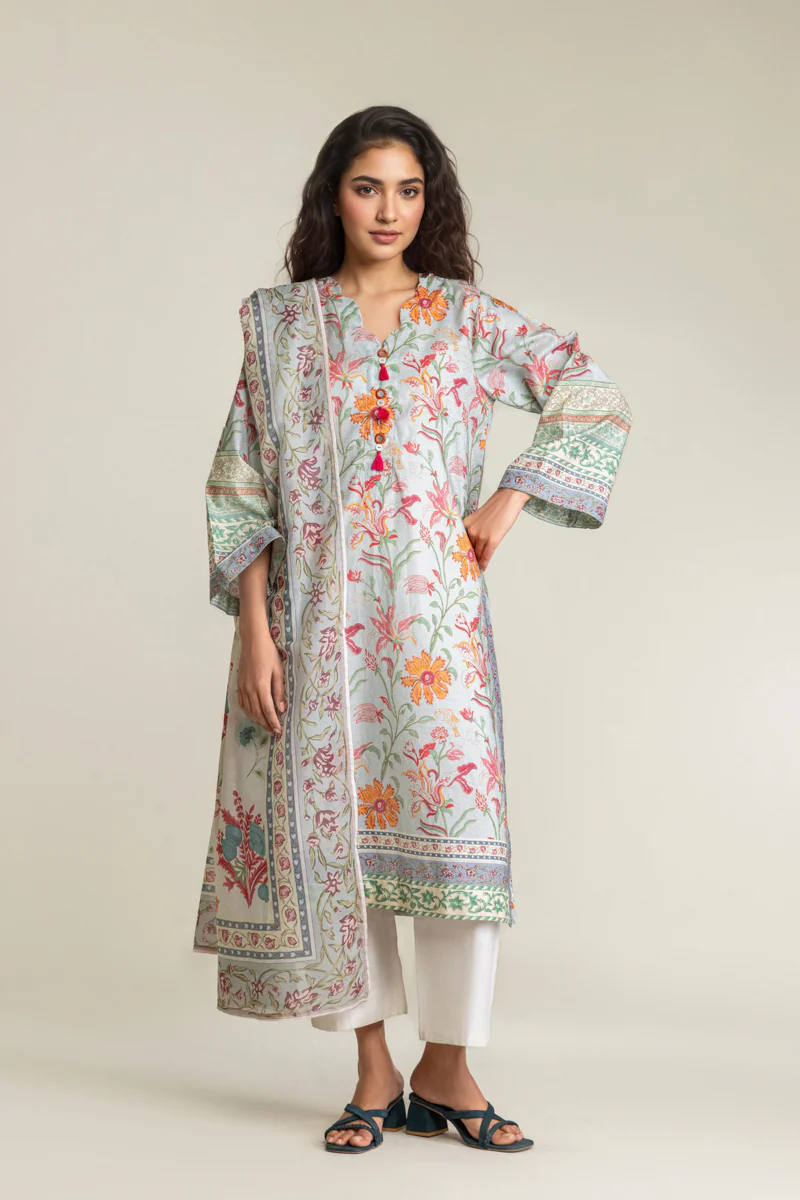 L-Blue-Self-Jacquard-2 Piece (WP2PPBS26B2M9) - Image 3