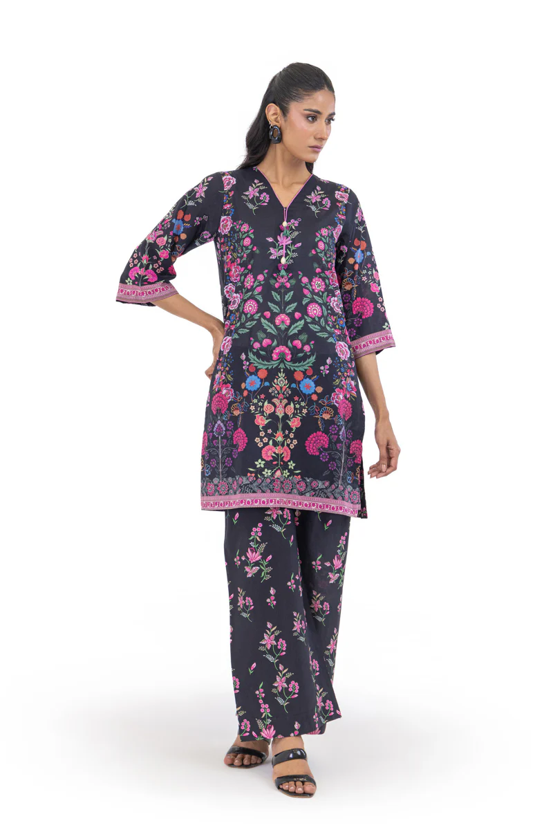 Black-Slub-Lawn-2 Piece (WP2PPBS26HR1F24) - Image 4