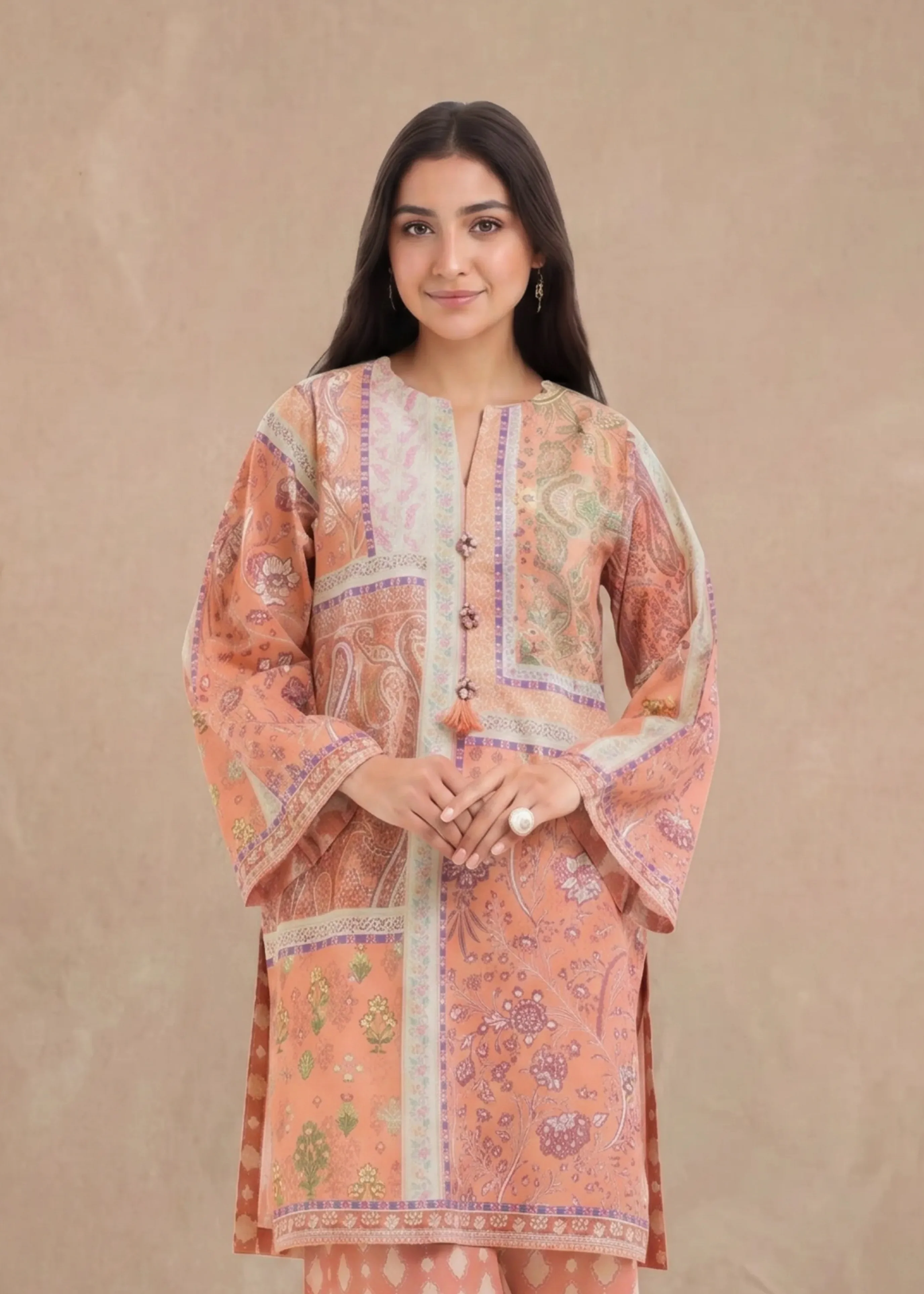 Peach-Lawn-2 Piece (WP2PPBS26HR2M32) - Image 2
