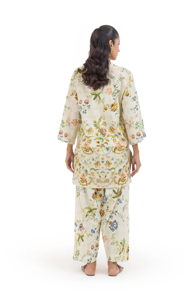 Beige-Lawn-2 Piece (WP2PPBS26HR2M35) - Image 2