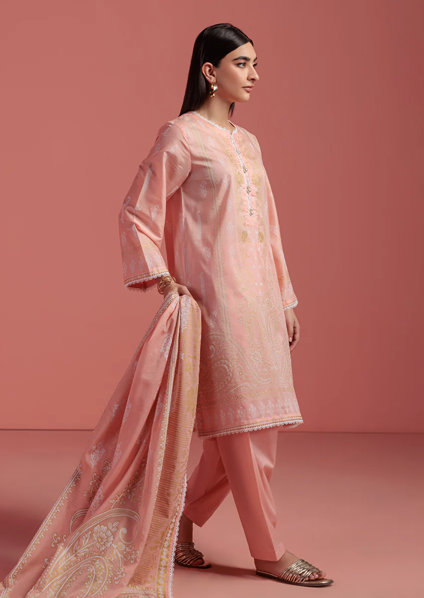 B-Pink-Lawn - 3 Piece (WP325ZA11) - Image 4