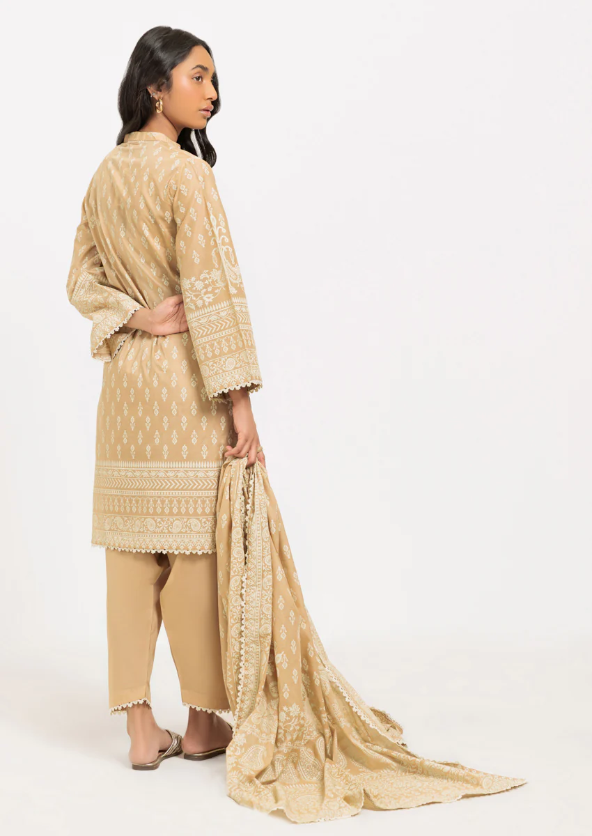 Beige-Lawn - 3 Piece (WP325ZA13) - Image 2