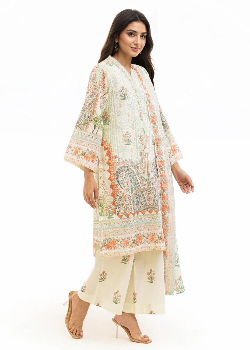 Green-Slub-Lawn-3 Piece (WP3PPBS26B1F50) - Image 5