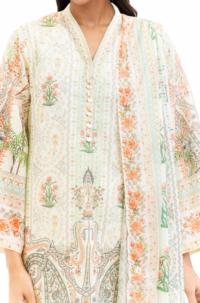Green-Slub-Lawn-3 Piece (WP3PPBS26B1F50) - Image 8