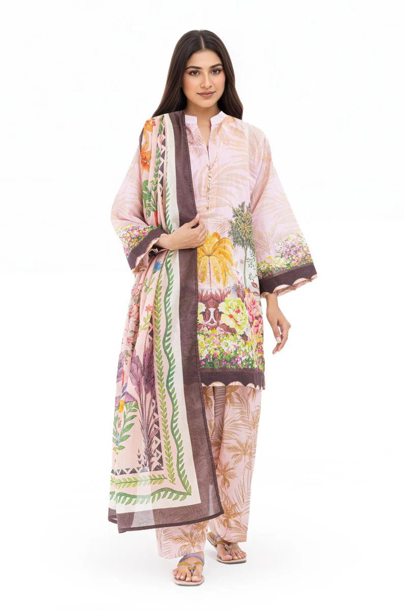 Pink-Slub-Lawn-3 Piece (WP3PPBS26B1F51) - Image 7
